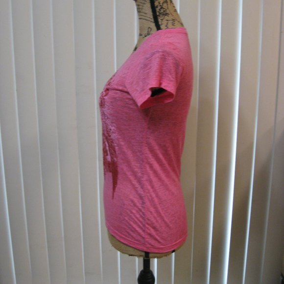 NWOT Express pink graphic tee t shirt top XS extra small - Picture 3 of 7